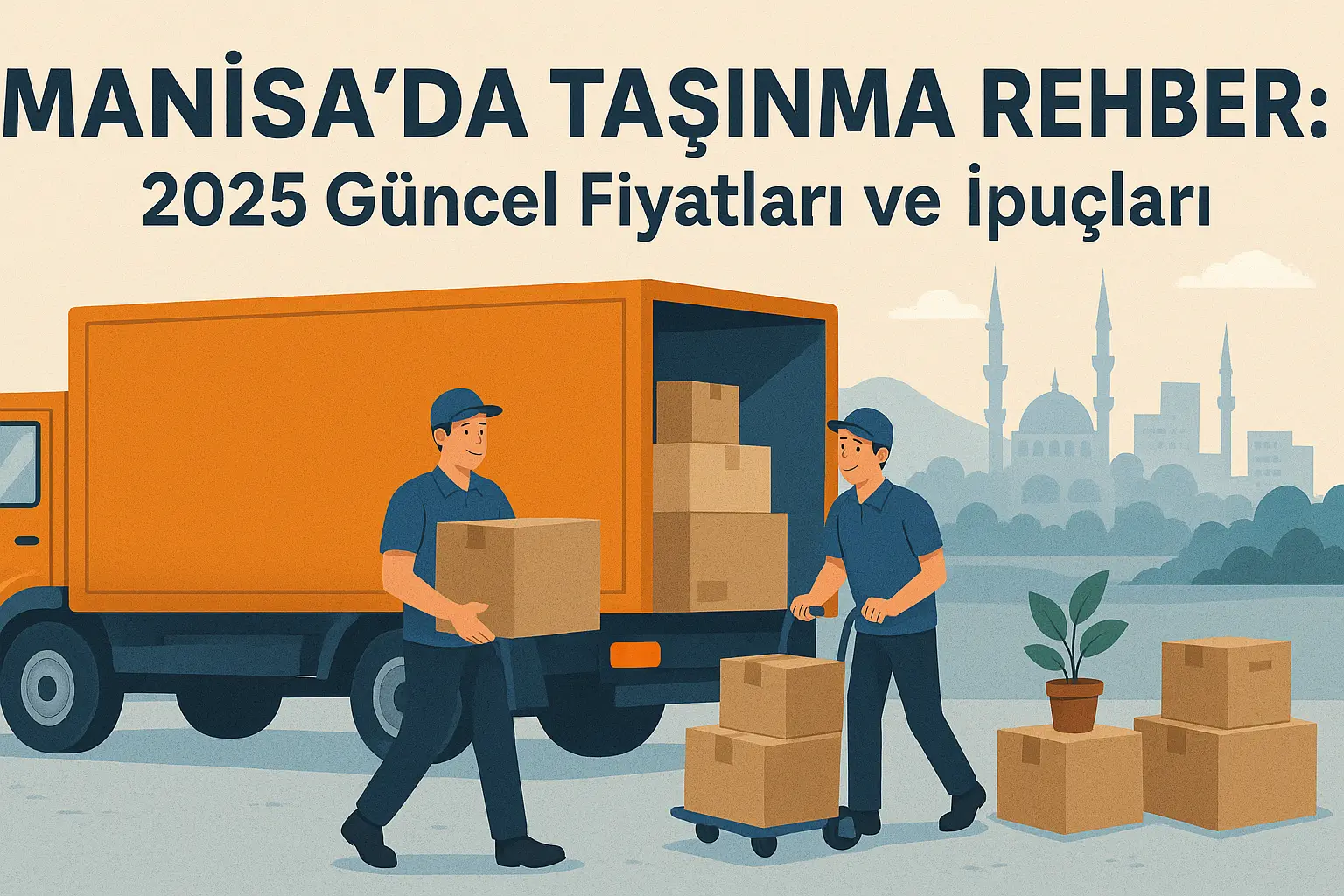 Manisa'da taşınma kamyonu ve ekibi